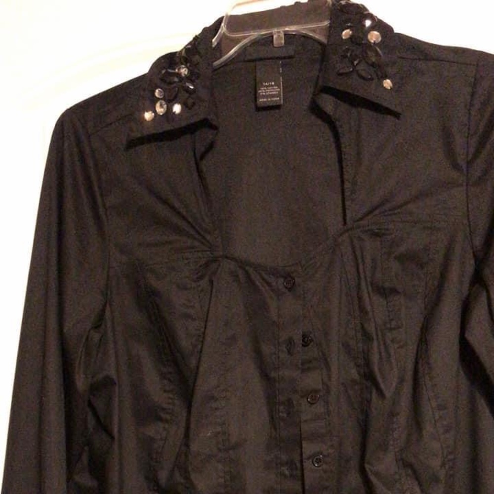Dress fitted never worn button down Lane Bryant